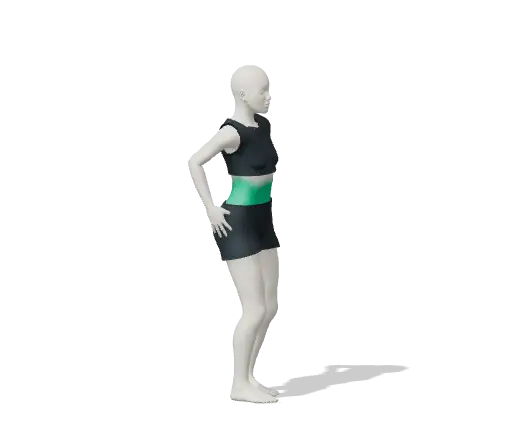 Animation of Standing back bend