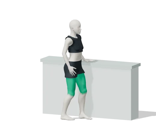 Backwards walking, step 3: Shift your weight onto it