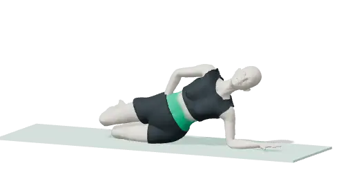 Animation of Side bridge from the knees