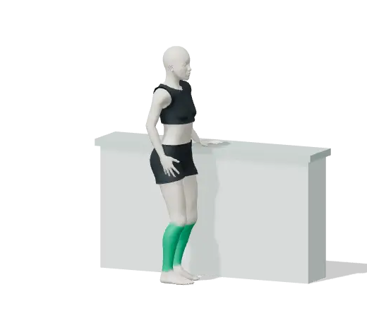 Animation of Heel-to-toe stand
