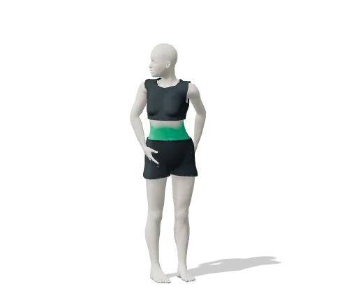 Trunk turns, step 2: Turn your shoulders one way